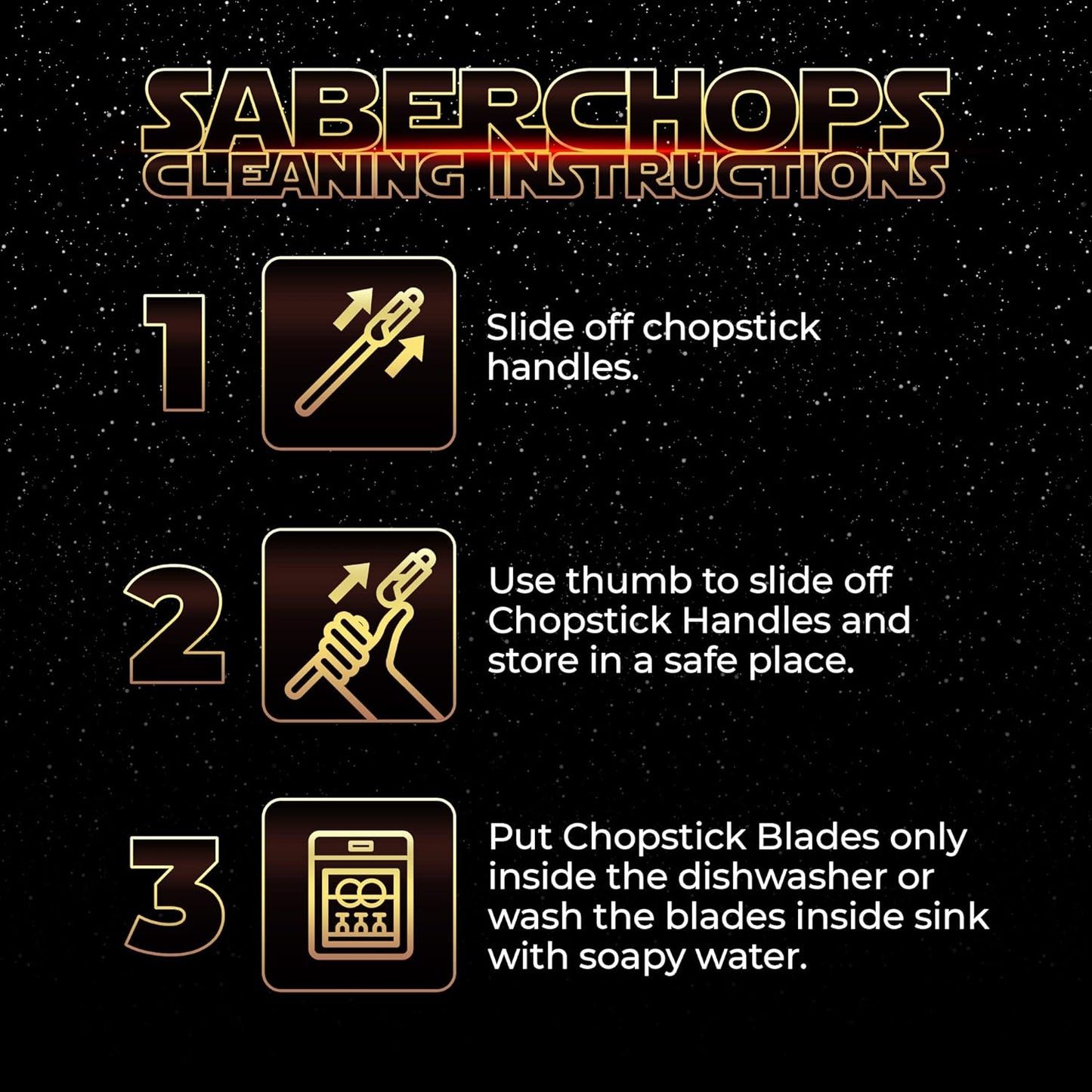 SaberLab - Lightsaber Chopsticks (two pair)